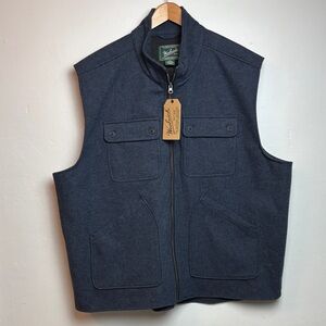 NWT Woolrich Men’s XXL West Ridge Vest Full Zip Blue Outdoor